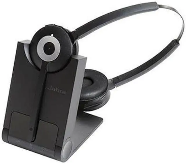 Alt view image 2 of 4 - Jabra PRO 930 Duo MS Noise-cancelling Wireless Headset w/ Wideband Audio