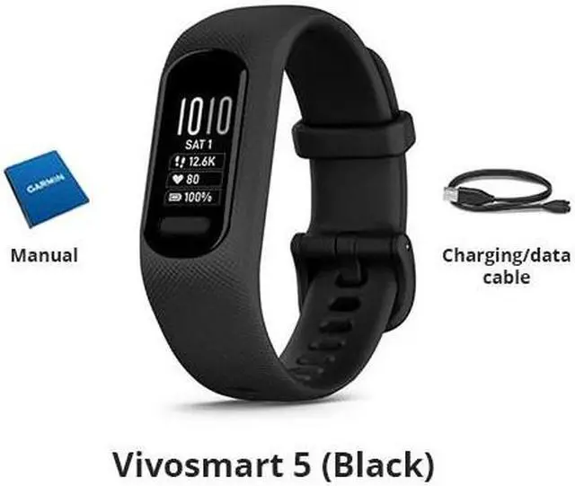 Alt view image 10 of 11 - Garmin Vívosmart 5, Small/Medium, Black | Fitness Tracker 010-02645-00