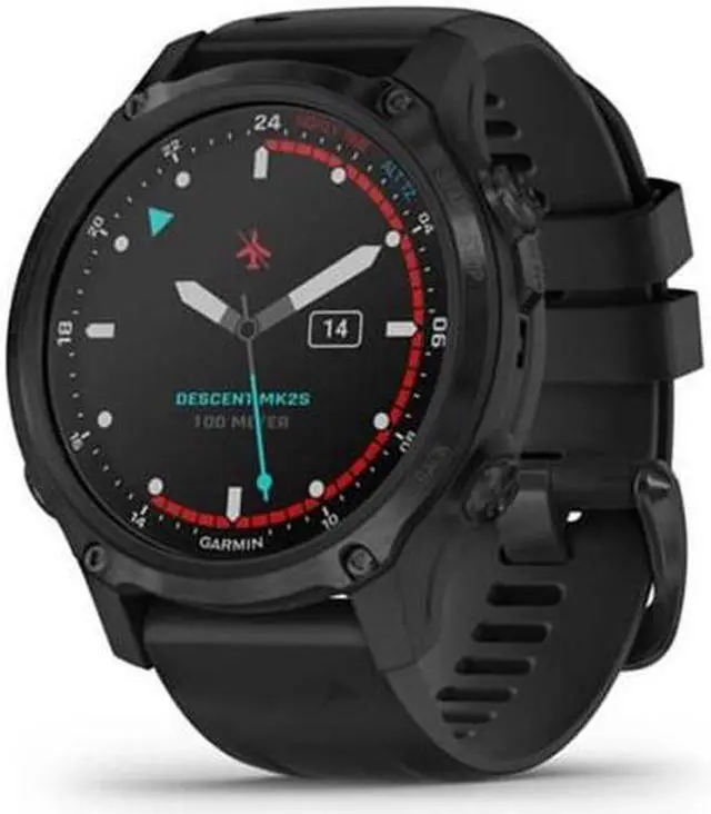 Alt view image 11 of 14 - Garmin Descent Mk2S, Smaller-Sized Watch-Style Dive Computer, Multisport Training/Smart Features, Gray with Black Silicone Band, (010-02403-03)