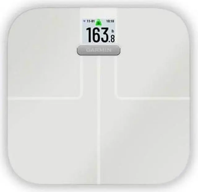 Alt view image 2 of 10 - garmin index s2, smart scale with wireless connectivity, measure body fat, muscle, bone mass, body water% and more, white (010-02294-03)