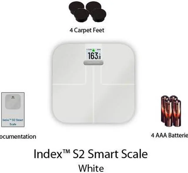 Alt view image 9 of 10 - garmin index s2, smart scale with wireless connectivity, measure body fat, muscle, bone mass, body water% and more, white (010-02294-03)