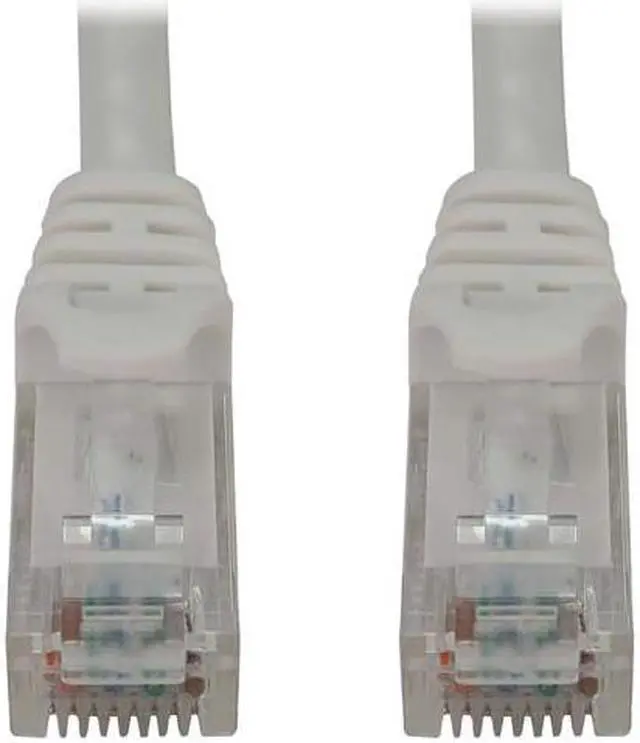 Alt view image 6 of 9 - Tripp Lite Cat6a 10G Snagless Molded UTP Ethernet Cable (RJ45 M/M), PoE, White, 3 ft. (0.9 m) - 3 ft Category 6a Network Cable for Network Device, Switch, Patch Panel, Server, Router, Hub, Printer, Co