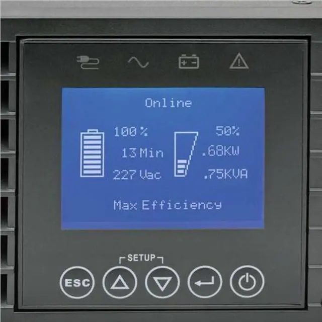 Alt view image 2 of 3 - Tripp Lite 2200va 1980w Intl Ups Smart Online Lcd Rackmount 208/230v Usb 2u Double Conversion UPS