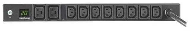 Alt view image 11 of 11 - Tripp Lite PDU Metered 8-Outlet C13 2 C19 208/240V L6-20P PDUMH20HVL66