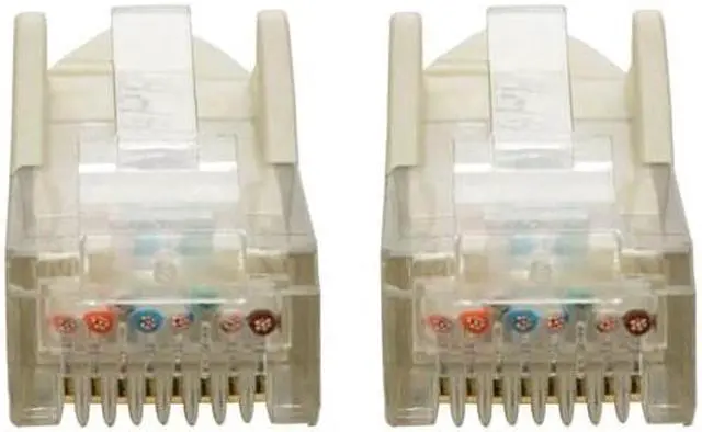 Alt view image 12 of 14 - Tripp Lite N201-008-WH Premium Cat6 Gigabit Snagless Molded Utp Patch Cable, 24 Awg, 550 Mhz/1 Gbps (Rj45 M/M) , White, 8 Ft. - Patch Cable - Rj-45 (M) To Rj-45 (M) - 8 Ft - Utp - Cat 6 - Ieee 802.3A