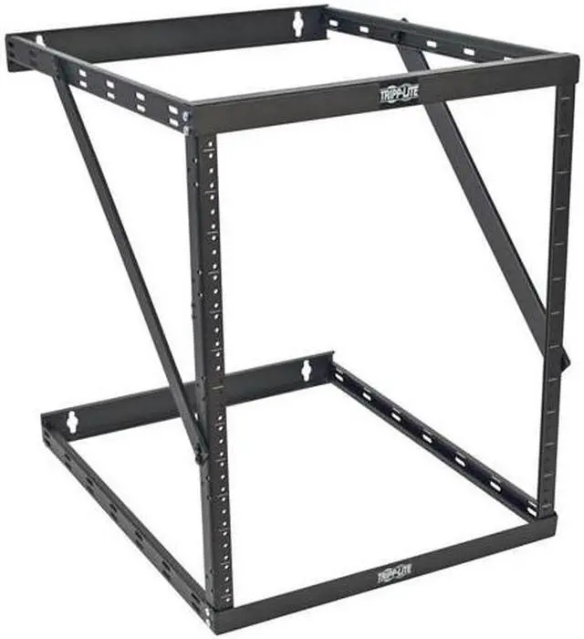 Alt view image 13 of 14 - Tripp Lite  SRWO8U22DP Expandable Low-Profile UPS-Depth Wall-Mount 2-Post Open-Frame Rack