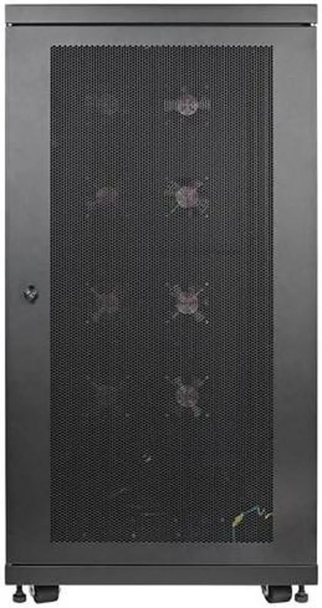 Alt view image 2 of 6 - Tripp Lite SmartRack 24U Standard-Depth Rack Enclosure Cabinet for Harsh Environments