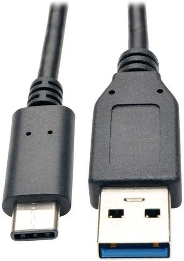 Alt view image 10 of 10 - Tripp Lite U428003 Black USB 3.1 Gen 1 (5 Gbps) Cable, USB Type-C (USB-C) to USB Type-A