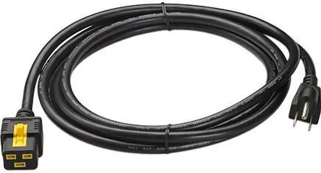 Alt view image 13 of 13 - APC AP8750 Power Cord, 5-15P, IEC C19, 10 ft., Blk, 15A