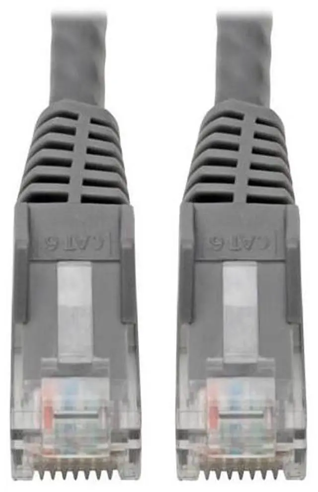 Alt view image 12 of 18 - Tripp Lite N201-06N-GY Premium Cat6 Gigabit Snagless Molded Utp Patch Cable, 24 Awg, 550 Mhz/1 Gbps (Rj45 M/M) , Gray, 6 In. - Patch Cable - Rj-45 (M) To Rj-45 (M) - 5.9 In - Utp - Cat 6 - Ieee 802.3