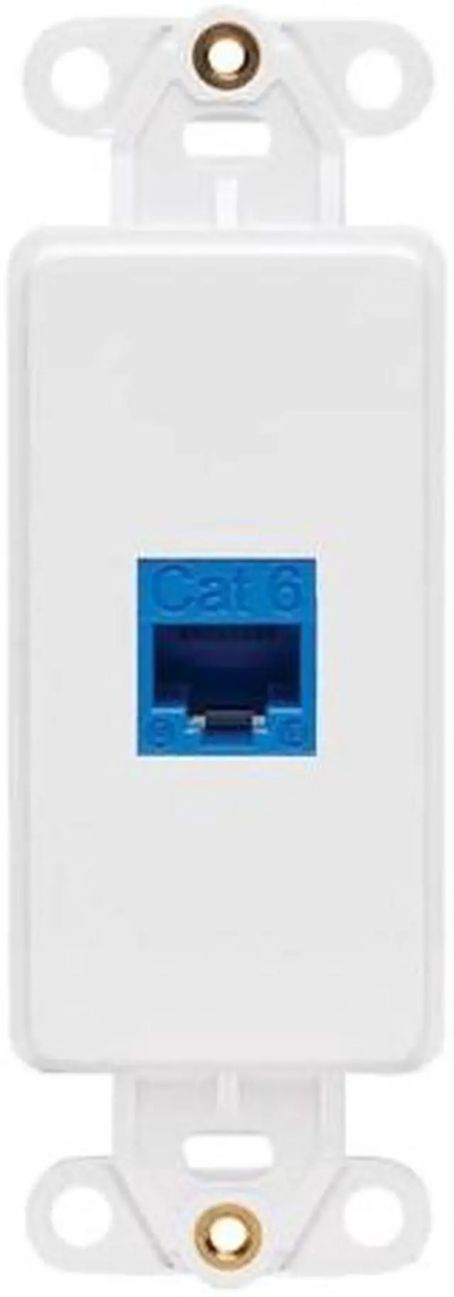 Alt view image 11 of 12 - Tripp Lite Center Plate Insert Decora Style - Vertical 1 Port