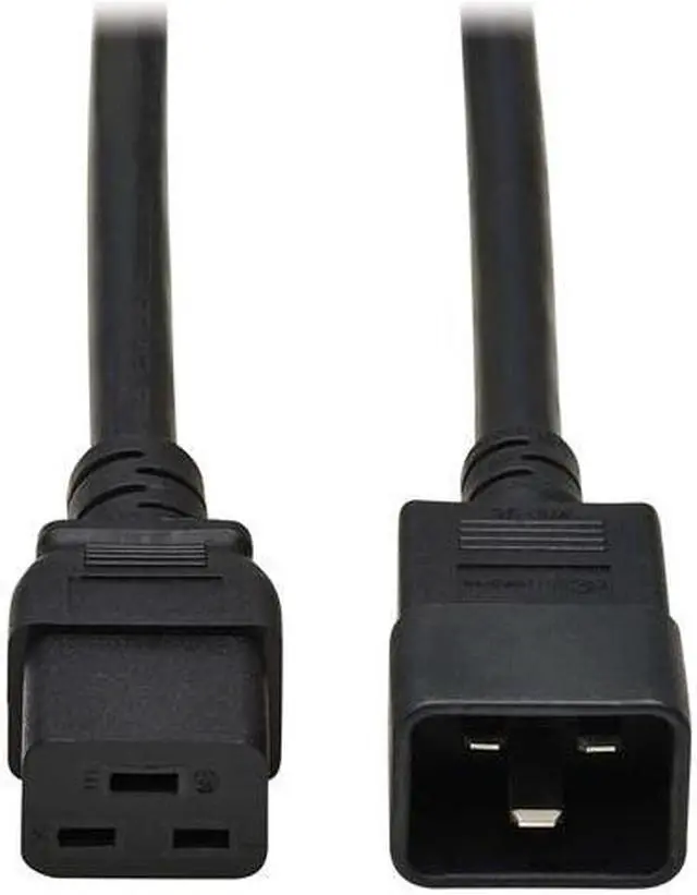 Alt view image 8 of 8 - Tripp Lite 15ft C19 to C20 Power Extension Cord Black P036015