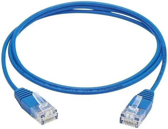 Alt view image 11 of 13 - Tripp Lite Cat6 Gigabit Molded Ultra-Slim Utp Ethernet Cable (Rj45 M/M) Blue 3 Ft.