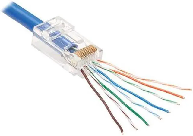 Alt view image 13 of 13 - 50PK CAT6 RJ45 PASS-THROUGH FTP MODULAR PLUG