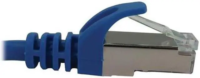 Alt view image 8 of 9 - Tripp Lite Cat6a 10G Snagless Shielded Slim STP Ethernet Cable (RJ45 M/M), PoE, Blue, 15 ft. (4.6 m) - 15 ft Category 6a Network Cable for Network Device, Server, Switch, Router, Hub, Printer, Compute