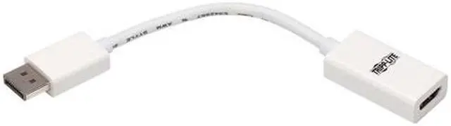 Alt view image 10 of 12 - Tripp Lite P136-06N-HDR-W DisplayPort/HDMI Audio/Video Cable P13606NHDRW