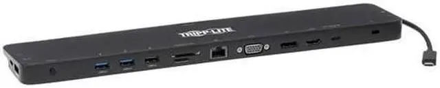 Alt view image 13 of 20 - Tripp Lite Triple-Monitor Usb-C Docking Station With 4K Hdmi & Displayport Vga - Usb-A/C