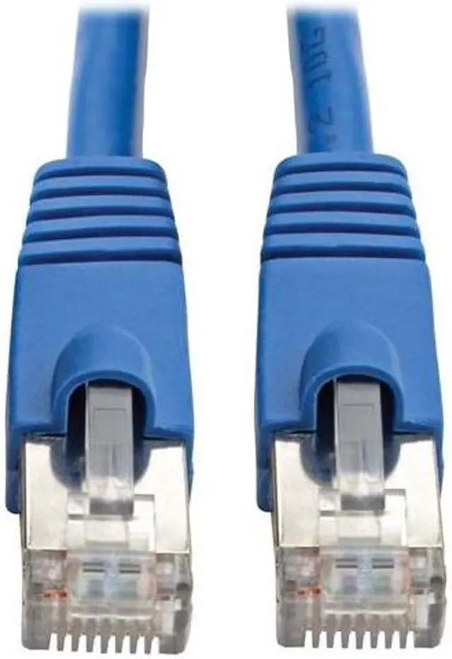 Alt view image 9 of 10 - Tripp Lite 12ft Cat6a Snagless Shielded STP PoE Ethernet Cable Blue N262012BL