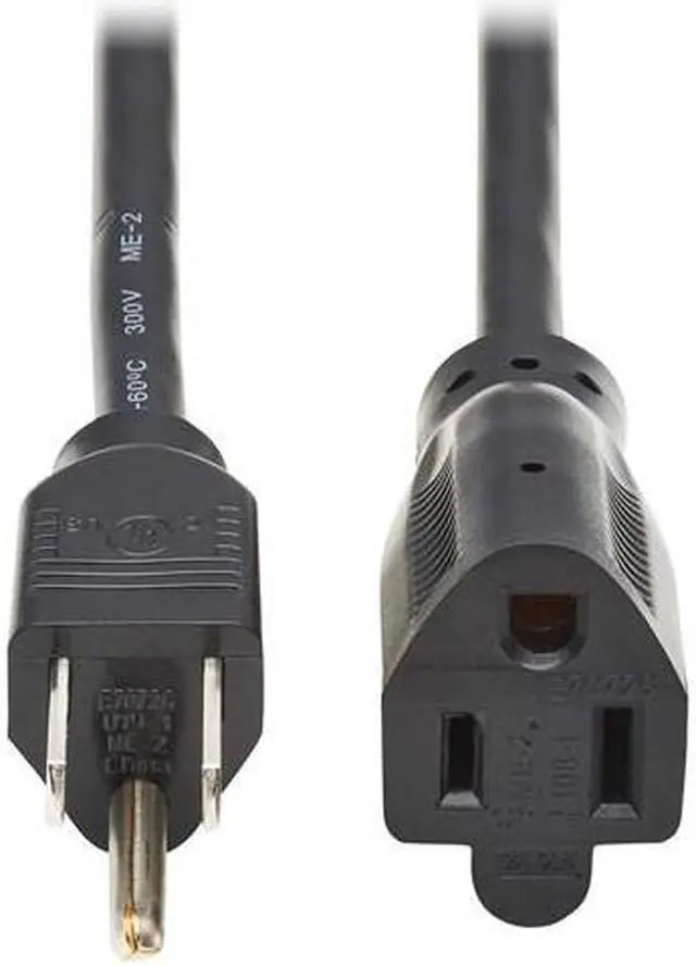 Alt view image 7 of 7 - Tripp Lite 25ft Power Extension Cord NEMA 5-15P to NEMA 5-15R Black P02202513A