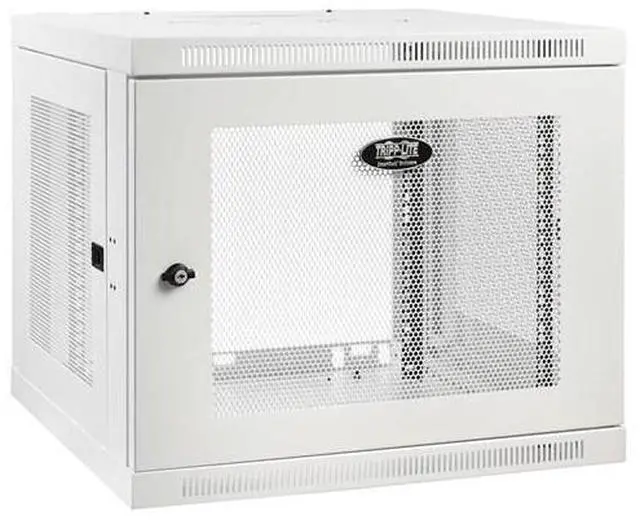 Alt view image 5 of 7 - Tripp Lite Wallmount Rack Enclosure Cabinet 9U Switch Depth Deep White SRW9UDPW