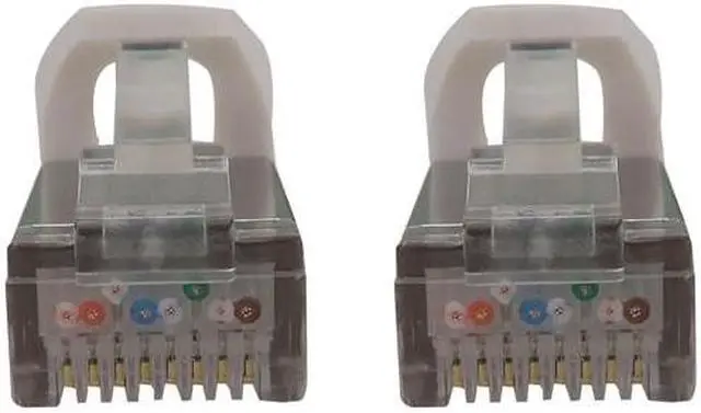 Alt view image 7 of 12 - Tripp Lite Cat6a 10G Snagless Shielded Slim STP Ethernet Cable (RJ45 M/M), PoE, White, 15 ft. (4.6 m) - 15 ft Category 6a Network Cable for Network Device, Server, Switch, Router, Hub, Printer, Comput
