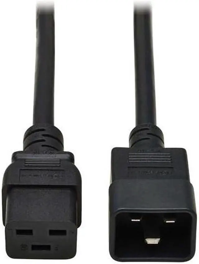 Alt view image 8 of 8 - Tripp Lite Power Extension Cord C19 to C20 Heavy-Duty 15A 250V 14 AWG 15 ft. 4.6 m Black P03601515A