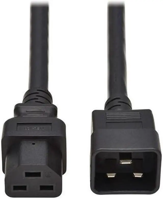 Alt view image 10 of 10 - Tripp Lite Power Cord, C20 to C21 - Heavy-Duty, 20A, 250V, 12 AWG, 3 ft. (0.91 m), Black - For Network Switch, PDU, UPS, Router - 250 V AC20 A - Black - 3 ft Cord Length - North America