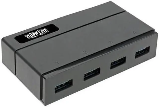 Alt view image 8 of 8 - Tripp Lite 4-Port USB 3.0 SuperSpeed Hub for Data and USB Charging - USB-A, BC 1.2, 2.4A