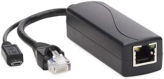 Alt view image 15 of 18 - Tripp Lite NPOE-SPL-G-5VMU PoE to USB Micro-B and RJ45 Active Splitter