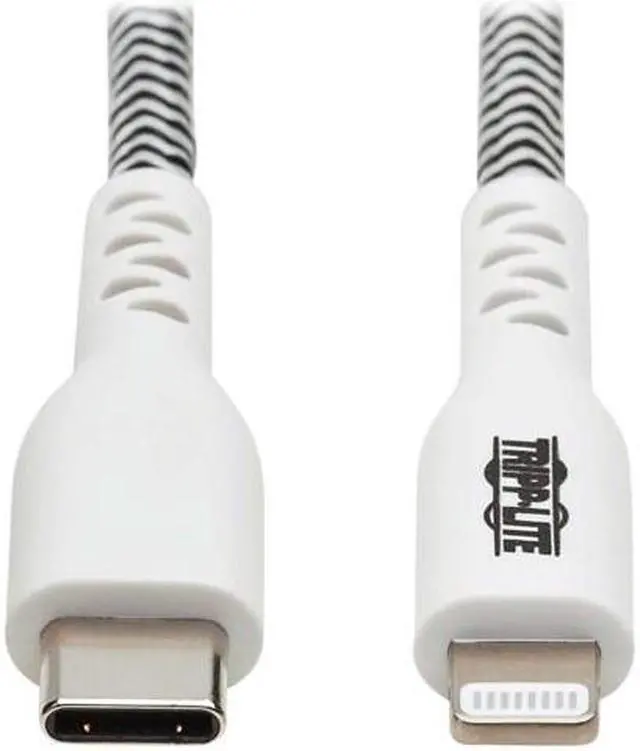 Alt view image 8 of 10 - Tripp Lite Heavy-Duty Usb-C To C94 Lightning Cable (M/M) 10 Ft.