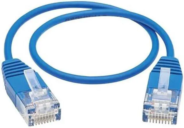 Alt view image 16 of 16 - Tripp Lite Cat6a 10G Certified Molded Ultra-Slim Utp Ethernet Cable (Rj45 M/M) Blue 1 Ft.