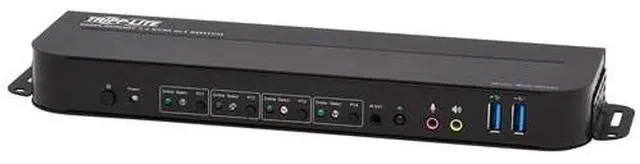 Alt view image 11 of 20 - TRIPP LITE B005-DPUA4 4-Port DisplayPort/USB KVM Switch - 4K 60 Hz, HDR, HDCP 2.2, IR, DP 1.4, USB Sharing
