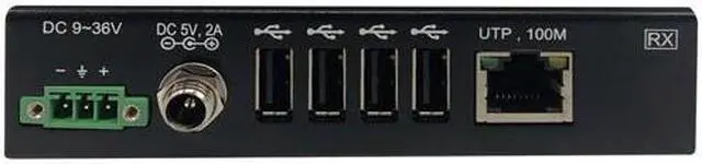 Alt view image 15 of 20 - Tripp Lite B203-104-IND-ER USB Extender - 2 x Network (RJ-45) - 5 x USB - 331.36 ft Extended Range - Metal - Black