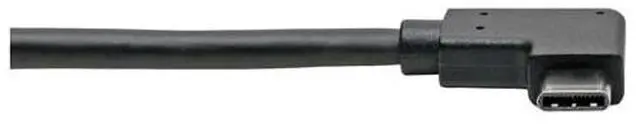 Alt view image 13 of 13 - Tripp Lite USB C to USB-A Cable Right Angle 3.1 5 Gbps USB Type C M/F 6in