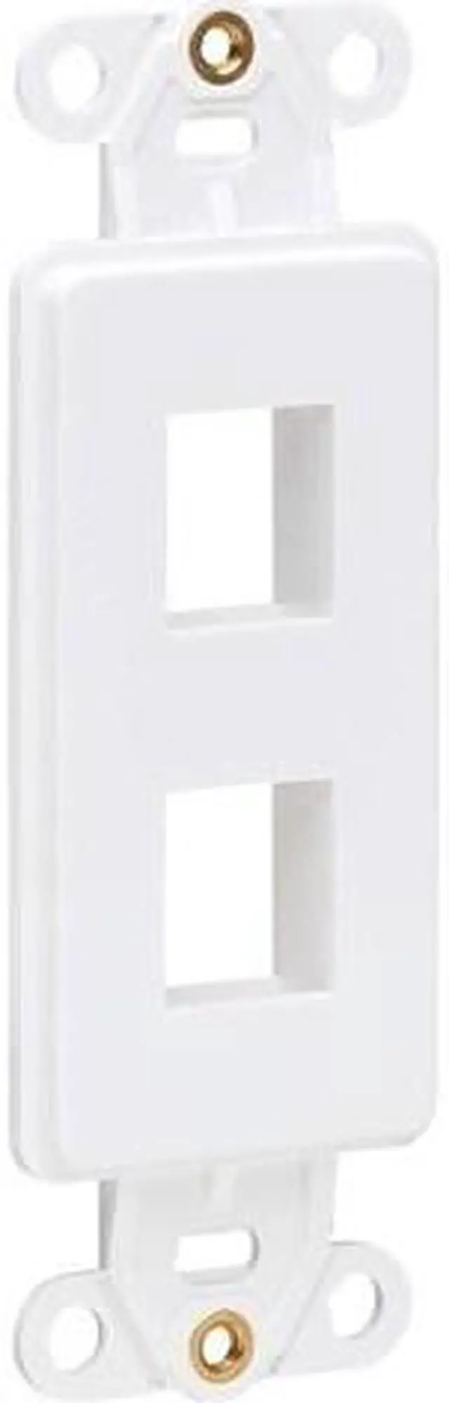 Alt view image 13 of 15 - Tripp Lite Center Plate Insert Decora Style - Vertical 2 Ports