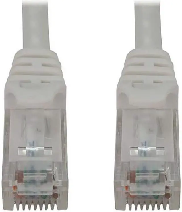 Alt view image 6 of 9 - Tripp Lite Cat6a 10G Snagless Molded UTP Ethernet Cable (RJ45 M/M), PoE, White, 1 ft. (0.3 m) - 1 ft Category 6a Network Cable for Network Device, Switch, Patch Panel, Server, Router, Hub, Printer, Co