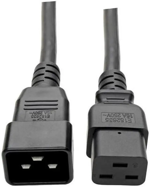 Alt view image 7 of 14 - Tripp Lite Model P006-010-15D 10 ft. Desktop Computer AC Power Cord, Right-Angle NEMA 5-15P to C13 - 10A, 125V, 18 AWG, 10 ft. Black