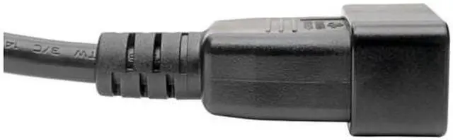 Alt view image 8 of 14 - Tripp Lite Model P006-010-15D 10 ft. Desktop Computer AC Power Cord, Right-Angle NEMA 5-15P to C13 - 10A, 125V, 18 AWG, 10 ft. Black