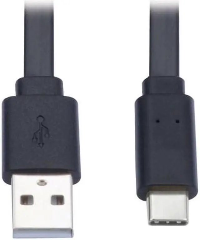Alt view image 9 of 12 - Tripp Lite USB-A to USB-C Flat Cable (M/M) Black 3 ft. (0.9 m)