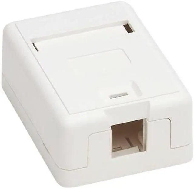 Alt view image 17 of 19 - Tripp Lite Surface-Mount Box for Keystone Jack 1 Port White N082001WH