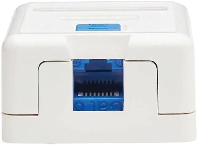 Alt view image 18 of 19 - Tripp Lite Surface-Mount Box for Keystone Jack 1 Port White N082001WH