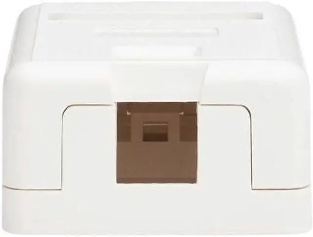 Alt view image 19 of 19 - Tripp Lite Surface-Mount Box for Keystone Jack 1 Port White N082001WH