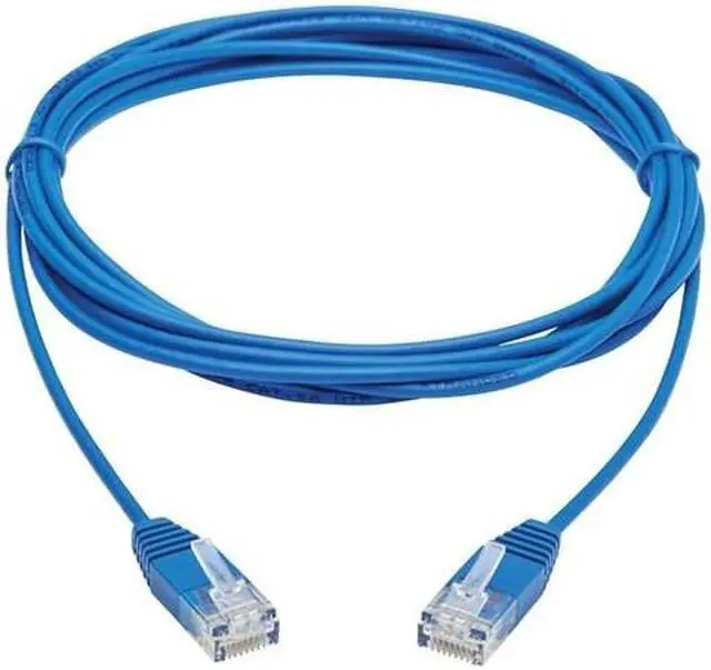 Alt view image 11 of 12 - Tripp Lite Cat6a 10G Certified Molded Ultra-Slim Utp Ethernet Cable (Rj45 M/M) Blue 10Ft.