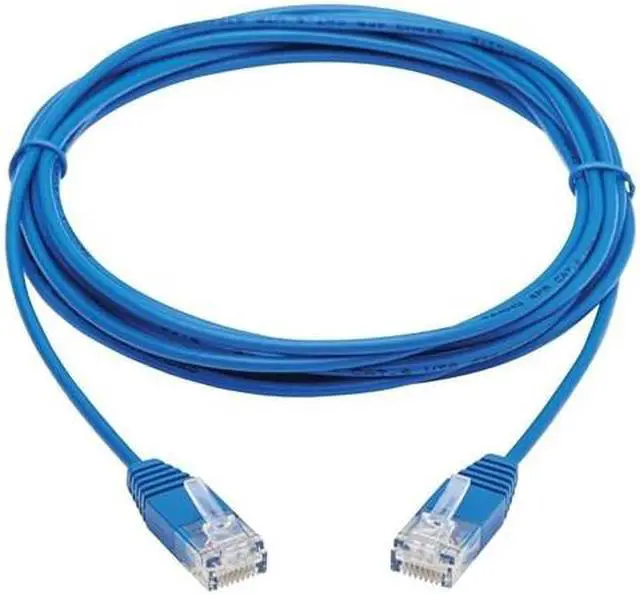 Alt view image 11 of 11 - Tripp Lite Cat6 Gigabit Molded Ultra-Slim Utp Ethernet Cable (Rj45 M/M) Blue 10 Ft.