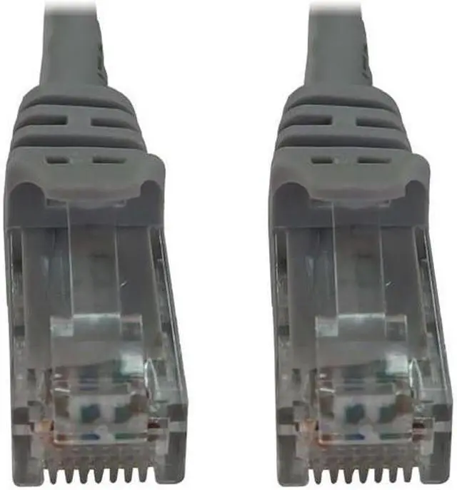 Alt view image 6 of 9 - Tripp Lite Cat6a 10G Snagless Molded UTP Ethernet Cable (RJ45 M/M), PoE, Gray, 3 ft. (0.9 m) - 3 ft Category 6a Network Cable for Network Device, Switch, Patch Panel, Server, Router, Hub, Printer, Pho