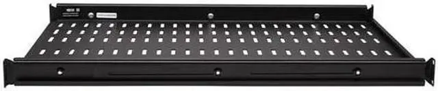 Alt view image 6 of 7 - Tripp Lite SRSHELF4PHDVENT Adjustable Deep Rack Shelf Steel Vented 250lbs (113kg) Capacity
