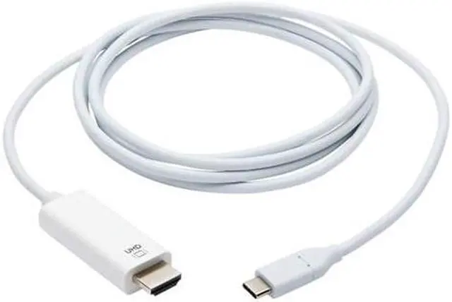 Alt view image 7 of 12 - Tripp Lite U444-006-H4K6WE USB-C to HDMI Adapter, M/M, White, 6 ft. - 5.91 ft HDMI/Thunderbolt 3 A/V Cable for Smartphone, Projector, Chromebook, Notebook, Monitor, Tablet, Audio/Video Device, MacBook
