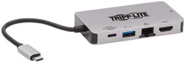 Alt view image 14 of 16 - Tripp Lite - U442-DOCK6-GY - Tripp Lite USB C Docking Station 4k USB Hub HDMI VGA Gbe PD Charging Gray - for