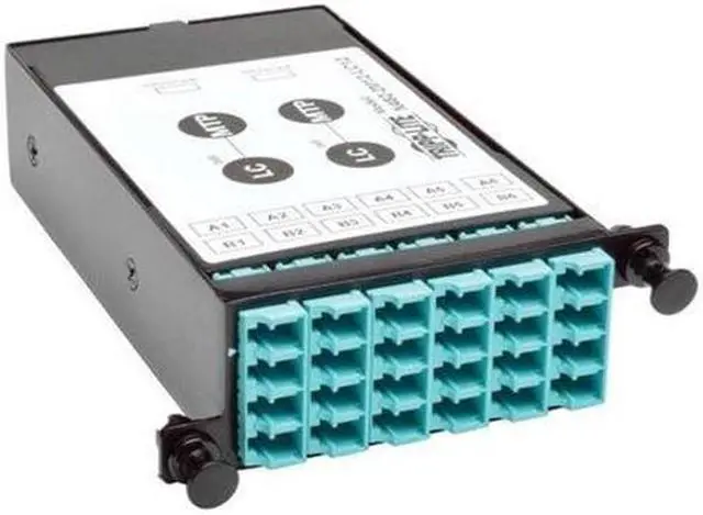 Alt view image 15 of 17 - Tripp Lite 12-Fiber Patch Panel 2 Mtp/Mpo To 12 Lc 10Gb Breakout Cassette