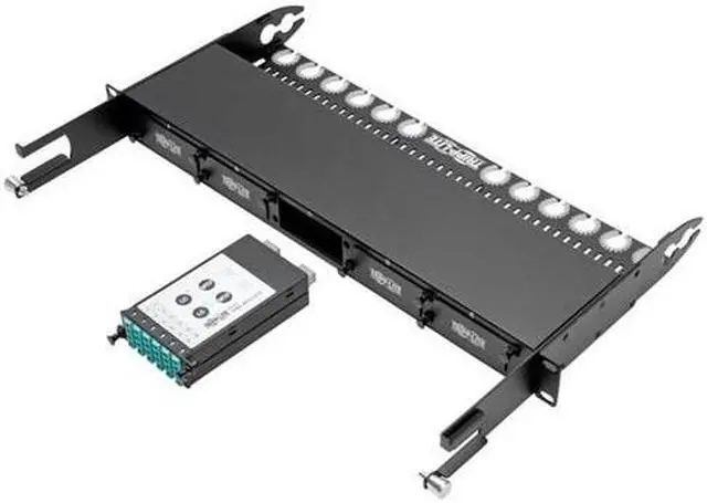 Alt view image 16 of 17 - Tripp Lite 12-Fiber Patch Panel 2 Mtp/Mpo To 12 Lc 10Gb Breakout Cassette